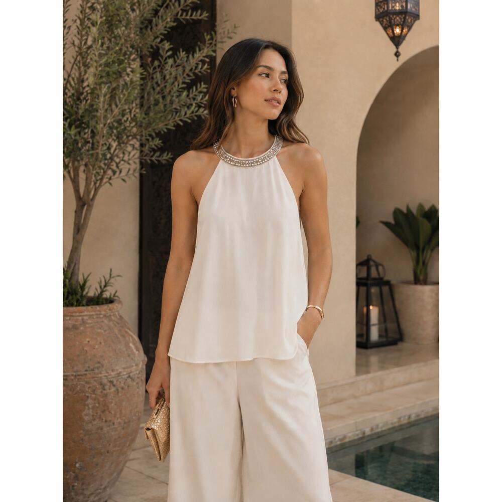 Generation Love | Ellis Satin Halter Top